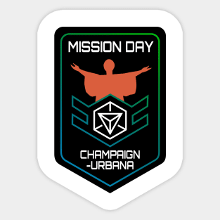 CU Mission Day Black Shield logo Sticker